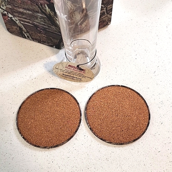 Beer Glass. Pilsner Glass Mossy Oak Gift Set in a tin. NEW with tags. - Picture 6 of 10